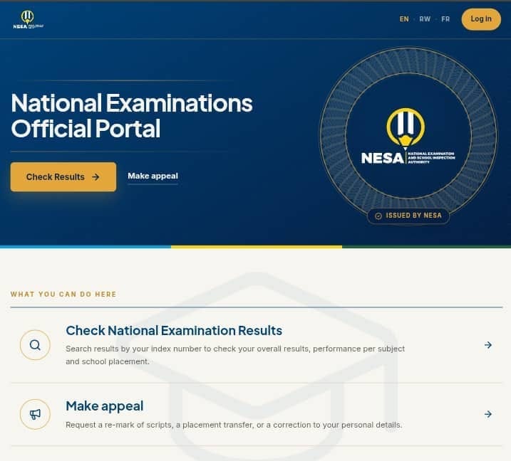 Kureba Amanota y’Ibizamini bya Leta 2026 | NESA Results